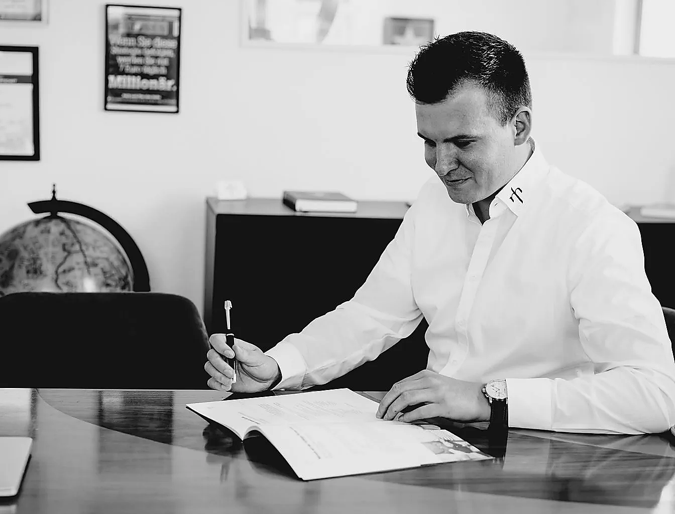 Michael Friedrich bei der Arbeit